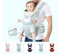 Juroupi Baby Carrier with Waist Stool/Hip 15 Ways to Carry Front & Back Carry Infant Holder Carrier for Newborns to Toddlers All Seasons Use (#4)