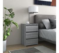 Juroupi Bed Cabinets 2 pcs Grey Sonoma 40x35x62.5 cm Engineered Wood,Bedside Tables,Bedside Cabinets,Nightstand Cabinet for Living Room,Bedroom-815174