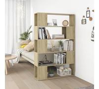 Juroupi Book Cabinet Room Divider Sonoma Oak 100x24x155 cm Engineered Wood,Living Room Bookcases,Book Cabinet/Room Divider,Storage Units for Living Room-809200
