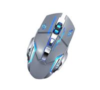 Juroupi Charging Mute Wireless Mouse Gaming Business Luminous Mechanical Mouse (Black #3A) (White) (Grey)