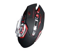 Juroupi Charging Mute Wireless Mouse Gaming Business Luminous Mechanical Mouse (Black #3A) (White) (Grey) (Black #3D)