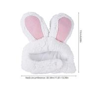Juroupi Cute Pet Rabbit Ears Hat for Cat Cosplay Clothes Fancy Pet Bunny Cap Halloween Easter Birthday Photo Shoot Dress for Cat