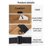 Juroupi Cwatcun D104 Camera Harness Chest Pack Camera Vest Camera Bag Camera Waist Pack for DSLR Camera Body Lens Phone Water Bottle