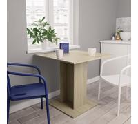 Juroupi Dining Table Sonoma Oak 80x80x75 cm Engineered Wood,Dining Table,Dining Room Table,Garden Dining Table,Outdoor Furniture-800255