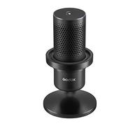 Juroupi EM68 Professional USB Cardioid Microphone Mini Desktop Recording Mic with RGB Breathing Light One-Button Mute for Gaming Video Conference Live Stream Vlog Recording