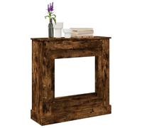Juroupi Fireplace Surround Smoked Oak 90x30x90 cm Engineered Wood,Fireplace Surrounding,Fireplace For Electric LED Flame