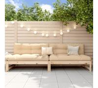 Juroupi Garden Middle Sofas 2 pcs 120x80 cm Solid Wood Pine,Patio Conversation Sofa,Garden Middle Sofa,Garden Sofa