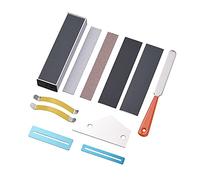Juroupi Guitar Repair Maintenance Tools Kit Including Guitar Frets File + Leveling Ruler + 15CM Leveling Bar + String Separator + Fingerboard Guard + Sandpaper