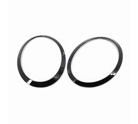 Juroupi Headlight Trim 2pcs Replacement for MINI F55/F56/F57 2014-2021 OEM 51137300631, 51137300632, 51712355791, 51712355798 (Black)