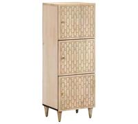 Juroupi Highboard 40x33x110 cm Solid Wood Mango,Highboard,High Sideboard,Tall Buffet Cabinet,Cupboard Storage Console Cabinet-358277