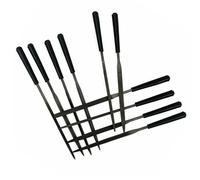 Juroupi Juroupi 10pcs Guitar Frets Nuts File Set Polished File Guitar Repairing Tools Professional Luthier Tool for Stringed Musical Instrument