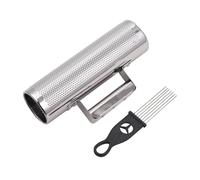 Juroupi Juroupi 12 Inch Stainless Steel Guiro Instrument with Scraper Guiro Shaker Latin Percussion Instrument Training Tool for Jazz Bands Concerts Stage Performances Live (10 inch)