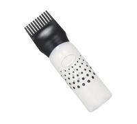 Juroupi Juroupi 1pc Hair Dyeing Coloring Applicator Bottles Root Comb Applicator Bottle Dispenser with Comb Salon Hair Tools (Black)