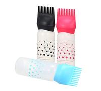 Juroupi Juroupi 1pc Hair Dyeing Coloring Applicator Bottles Root Comb Applicator Bottle Dispenser with Comb Salon Hair Tools (Blue)