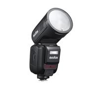 Juroupi Juroupi 2.4G Wireless Camera Flash Round Head On-Camera Flash TTL Speedlite 100Ws Power Touch Control Screen Built-in LED Modeling Lamp with Detachable Sub Lithium (JP)