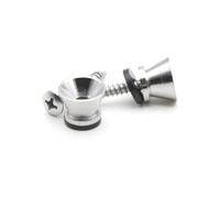 Juroupi Juroupi 2pcs Guitar Strap Lock Pins Peg Metal Black/Silver for Acoustic Electric Guitar Ukulele Bass Universal (Silver)