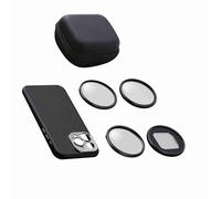 Juroupi Juroupi 67mm Phone Lens Filter Kit Including CPL Filter + Astral + Black Mist + 67mm Magnetic Adapter Ring + Phone Case Replacement for 15 Pro (Black #37)