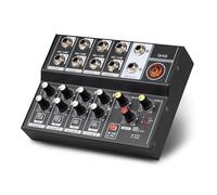 Juroupi Juroupi 8 Channel Multifunctional USB Audio Mixer Portable Sound Mixer Professional Home-use Dual Microphone Inputs Sound