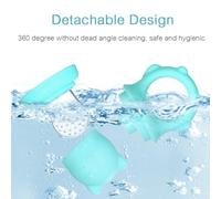 Juroupi Juroupi Baby Food Feeder Fruit Feeder Pacifiers for Teething Relief with S/M/L 3 Size Silicone Pacifiers for Infants, Pack of 2pcs (Green)