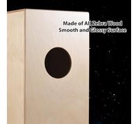 Juroupi Juroupi Cajon Drum Box Wooden Drum Hand Glossy Surface Percussion Instrument Birch Wood for Beginners Traveling Party Box Anti-Slip (Children Style)