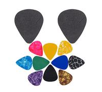 Juroupi Juroupi Guitar Picks & Guitar Picks Holder Set 10pcs Plectrum Paddles Celluloid 2pcs Pickholders EVA Stick-on Holder Easy to Paste on the