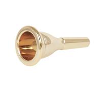 Juroupi Juroupi Tuba Mouthpiece Solid Durable Brass Construction Silver Plated Musical Instrument Accessories (Gold)