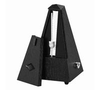 Juroupi Juroupi Universal Pyramid Mechanical Metronome ABS Material for Guitar Violin Piano Bass Musical Instrument Practice Tool for Beginners (Black)