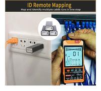 Juroupi KKNOON K618 500M Handheld Portable Cable Tester with LCD Display Analogs Digital Search POE Test Cable Pairing ID Pairing Sensitivity Adjustable Network Cable Length