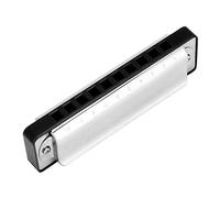 Juroupi KONGSHENG Phosphor Bronze Reed 10 Hole 20 Tone Blues Harmonica in the Key of Bb (Black)