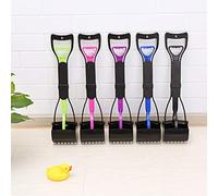 Juroupi Long Handle Pet Pooper Scooper Dog Cat Waste Picker Jaw Poop Scoop Pick Up Clean Waste Cleaning Tools Pet Supplies (L)