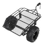 Juroupi Metal RC Bucket Trailer Simulation Trailing Car for D90 SCX10 CC01 1/10 DIY Parts (Black)