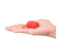 Juroupi Microphone Windscreen Furry Windshield Mic Muff for Clip-on Lavalier Microphone (Red)