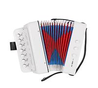 Juroupi Mini 10 Keys Accordion Toy for Kids ABS Material Musical Instrument Toy for Children Kids Toddlers Christmas