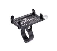 Juroupi Mobile Phone Holder Mount Phone Navigation Fixed Bracket Moto Handlebar Aluminum Alloy Bike Rack (Black)