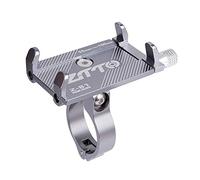 Juroupi Mobile Phone Holder Mount Phone Navigation Fixed Bracket Moto Handlebar Aluminum Alloy Bike Rack (Grey)
