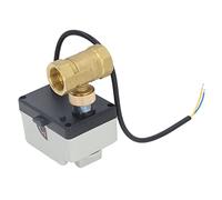 Juroupi Normally Closed Motorized Ball Valve IP54 Brass Body ABS Cover 2 Way Electrical Ball Valve DC12-24V DN20 3/4in