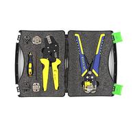 Juroupi Paron Professional Wire Crimpers Multifunctional Engineering Ratcheting Terminal Crimping Pliers Wire Strippers Bootlace Ferrule Crimper Tool Cord End Terminals Pliers Kit