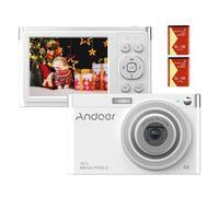 Juroupi Portable 4K Digital Camera 50MP 2.88 Inch IPS Screen Auto Focus 16X Zoom Video Camera Built in Flash for Kids (#1)