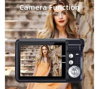 Juroupi Portable 720P Digital Camera Video Camcorder 18MP Photo 8X Zoom Anti-shake 2.7 Inch Large TFT Screen Built-in Lithium Battery with Carry Bag USB Charging Cable for Kids