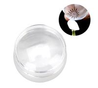 Juroupi Professional Silicone Nail Art Stamper with Lid Scraper Manicure Nail Printing Tool Set (Silver)