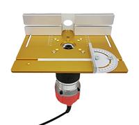 Juroupi Router Table Insert Plate Aluminum Alloy Wood Milling Flip Board Trimming Machine Engraving Auxiliary Tool Table Saw Woodworking Benches (Juroupis4me2inoyh-S-1)