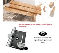 Juroupi Set of 3 Router Table Insert Plate Aluminum Alloy Wood Milling Flip Board Trimming Machine Engraving Auxiliary Tool Woodworking Benches (Juroupibgmr9u0adf-S)