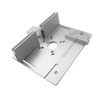Juroupi Set of 4 Router Table Insert Plate Aluminum Alloy Wood Milling Flip Board Trimming Machine Engraving Auxiliary Tool Woodworking Benches (Juroupinfp86sbwxc-S-3)
