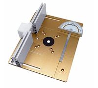 Juroupi Set of 4 Router Table Insert Plate Aluminum Alloy Wood Milling Flip Board Trimming Machine Engraving Auxiliary Tool Woodworking Benches (Juroupinfp86sbwxc-S-1)