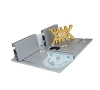 Juroupi Set of 4 Router Table Insert Plate Aluminum Alloy Wood Milling Flip Board Trimming Machine Engraving Auxiliary Tool Woodworking Benches (Juroupinfp86sbwxc-S-4)