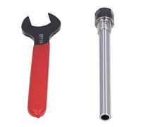 Juroupi Straight Shank Tool Holder ER11 Collet Chuck Spacer Sleeve/Shaft Extender with Wrench CNC Milling AccessoriesC10-ER11A-150L 150mm (Juroupimo9a5yepk6-11)