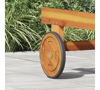 Juroupi Sun Lounger Spare Wheels 2 pcs 20.5 cm Solid Wood Acacia-4105533