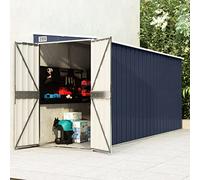 Juroupi Wall-mounted Garden Shed Anthracite 118x382x178 cm Steel,Garden Storage & Housing,Garden Shed,Wall-mounted Garden Shed-316231