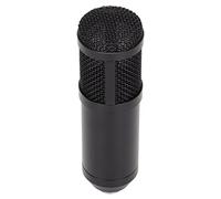Juroupi Wired Condenser Microphone XLR to 3.5mm Professional Broadcast Recording Mic with Shock Mount for PC LaptopBlack Gold (Black)