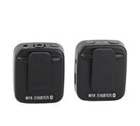 Juroupi Wireless Lapel Microphone Stereo Noise Canceling Collar On Microphone for Live Streaming Video Recording Two Way Monitoring